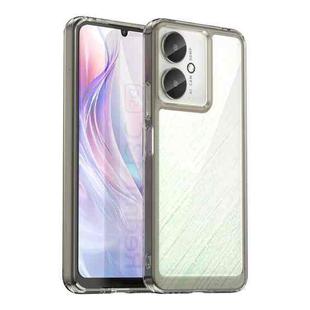 For Xiaomi Poco M6 5G Colorful Series Acrylic Hybrid TPU Phone Case(Transparent Grey)