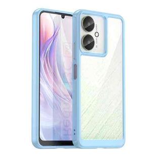 For Xiaomi Poco M6 5G Colorful Series Acrylic Hybrid TPU Phone Case(Blue)