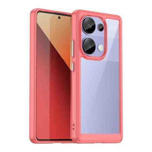 For Redmi Note 13 Pro 4G Global Colorful Series Acrylic Hybrid TPU Phone Case(Red)