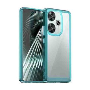 For Xiaomi Redmi Turbo 3 Colorful Series Acrylic Hybrid TPU Phone Case(Transparent Blue)