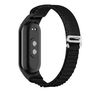 For Xiaomi Mi Band 8 Loop Nylon Watch Band(Black)