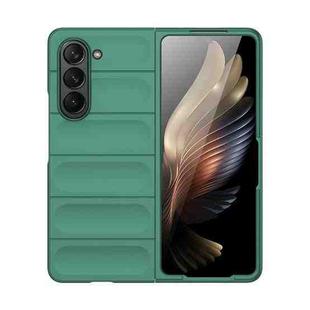 For Samsung Galaxy Z Fold5 Skin Feel Magic Shield Shockproof Phone Case(Dark Green)