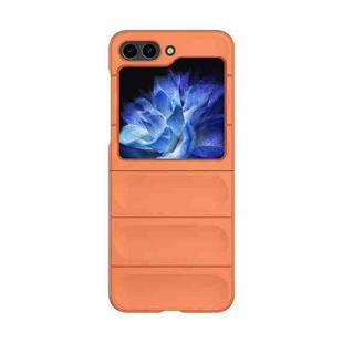 For Samsung Galaxy Z Flip5 Skin Feel Magic Shield Shockproof Phone Case(Orange)