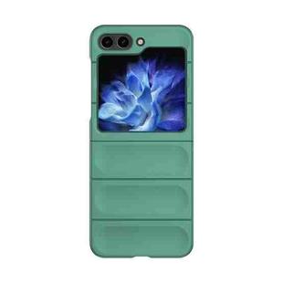 For Samsung Galaxy Z Flip5 Skin Feel Magic Shield Shockproof Phone Case(Dark Green)