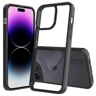 For iPhone 15 Pro Max Scratchproof Acrylic TPU Phone Case(Black)
