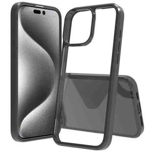 For iPhone 16 Pro Max Scratchproof Acrylic TPU Phone Case(Black)