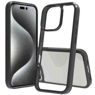 For iPhone 16 Pro Scratchproof Acrylic TPU Phone Case(Black)