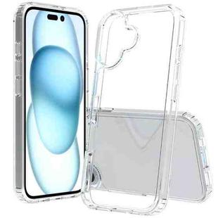 For iPhone 16 Scratchproof Acrylic TPU Phone Case(Transparent)