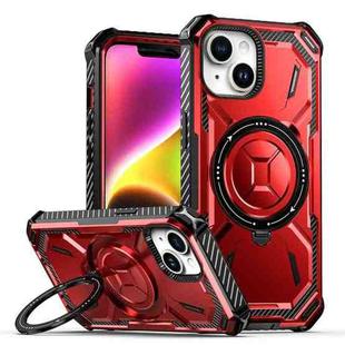 For iPhone 15 Armor Series Holder Phone Case(Red)