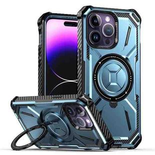 For iPhone 15 Pro Max Armor Series Holder Phone Case(Blue)