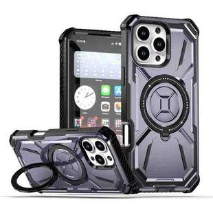 For iPhone 16 Pro Max Armor Series Holder Phone Case(Light Purple)