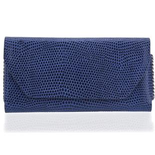 For Huawei Mate X / Xs Genuine Leather Horizontal Flip Case(Lizard Pattern Blue)