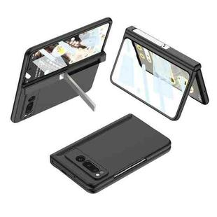 For Google Pixel Fold GKK Integrated Fold Hinge Full Coverage Phone Case with Holder(Black)