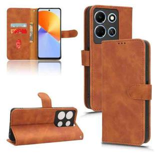For Infinix Note 30 4G Skin Feel Magnetic Flip Leather Phone Case(Brown)