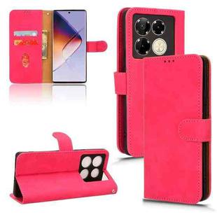 For Infinix Note 40 5G Skin Feel Magnetic Flip Leather Phone Case(Rose Red)