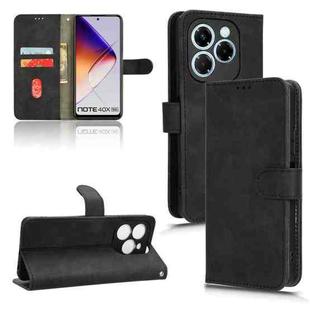 For Infinix Note 40X 5G Skin Feel Magnetic Flip Leather Phone Case(Black)