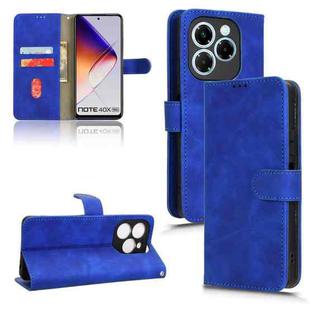 For Infinix Note 40X 5G Skin Feel Magnetic Flip Leather Phone Case(Blue)