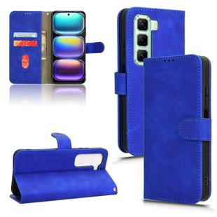 For Infinix Hot 50 4G Skin Feel Magnetic Flip Leather Phone Case(Blue)