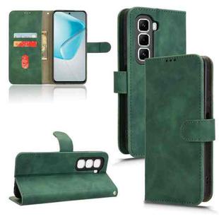 For Infinix Hot 50 Pro+ Skin Feel Magnetic Flip Leather Phone Case(Green)