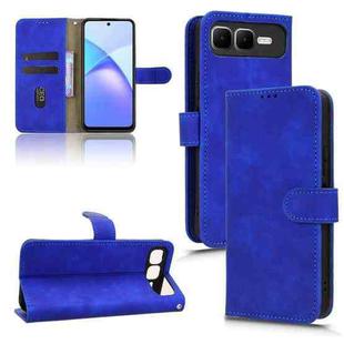 For Infinix Smart 10 Plus 4G Skin Feel Magnetic Flip Leather Phone Case(Blue)
