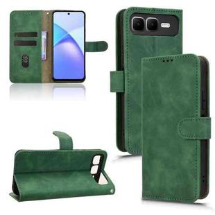 For Infinix Smart 10 Plus 4G Skin Feel Magnetic Flip Leather Phone Case(Green)