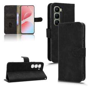 For Infinix Hot 60 Pro+ 4G Skin Feel Magnetic Flip Leather Phone Case(Black)