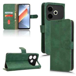 For Honor Play 60 Plus Skin Feel Magnetic Flip Leather Phone Case(Green)