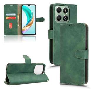 For Honor X6b Skin Feel Magnetic Flip Leather Phone Case(Green)