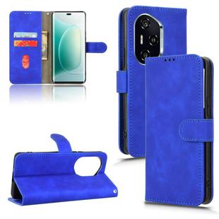 For Honor 300 Pro Skin Feel Magnetic Flip Leather Phone Case(Blue)