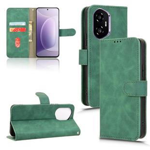 For Honor 300 Skin Feel Magnetic Flip Leather Phone Case(Green)