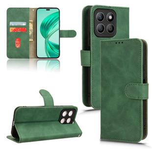 For Honor X8c 4G Skin Feel Magnetic Flip Leather Phone Case(Green)