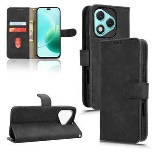 For Honor 400 Lite Skin Feel Magnetic Flip Leather Phone Case(Black)