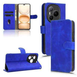 For Honor Power 5G Skin Feel Magnetic Flip Leather Phone Case(Blue)