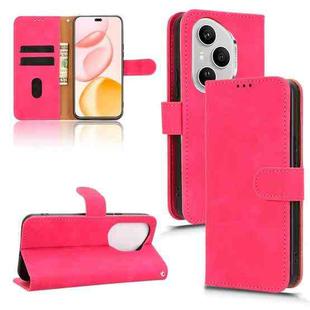 For Honor 400 Pro Global 160.8mm Skin Feel Magnetic Flip Leather Phone Case(Rose Red)