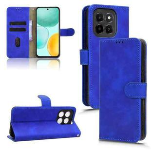 For Honor X6c 4G Skin Feel Magnetic Flip Leather Phone Case(Blue)