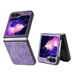 For Samsung Galaxy Z Flip5 AZNS 3D Embossed Skin Feel Phone Case(Purple)