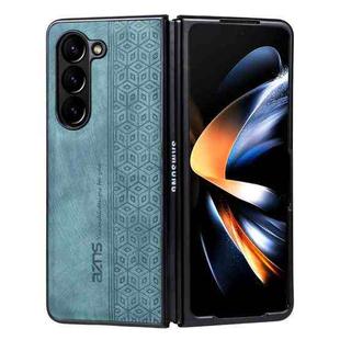 For Samsung Galaxy Z Fold5 AZNS 3D Embossed Skin Feel Phone Case(Green)