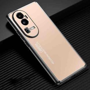 For OPPO Reno10 Frosted Metal Phone Case(Gold)