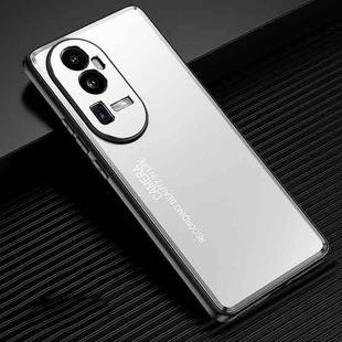 For OPPO Reno10 Pro+ Frosted Metal Phone Case(Silver)