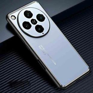 For OPPO Find X8 Pro Frosted Metal Phone Case(Blue)