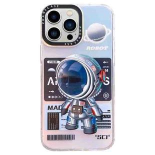 For iPhone 13 Pro Mechanical Astronaut Pattern TPU Phone Case(Blue)