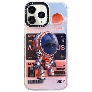 For iPhone 12 Pro Max Mechanical Astronaut Pattern TPU Phone Case(Orange)