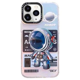 For iPhone 11 Pro Max Mechanical Astronaut Pattern TPU Phone Case(Blue)
