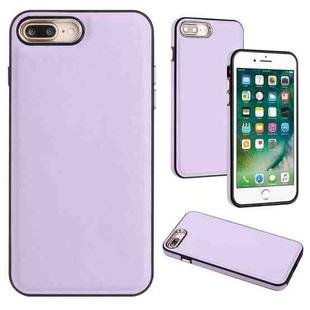 For iPhone 6s Plus / 7 Plus / 8 Plus Leather Texture Full Coverage Phone Case(Purple)