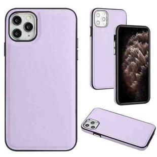 For iPhone 11 Pro Max Leather Texture Full Coverage Phone Case(Purple)