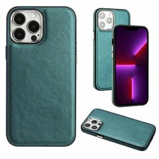 For iPhone 14 Pro Max Leather Texture Full Coverage Phone Case(Green)