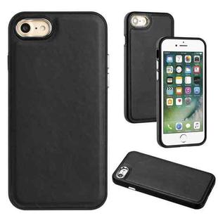 For iPhone SE 2022 / 6 / 7 / 8 / SE 2020 Leather Texture Full Coverage Phone Case(Black)