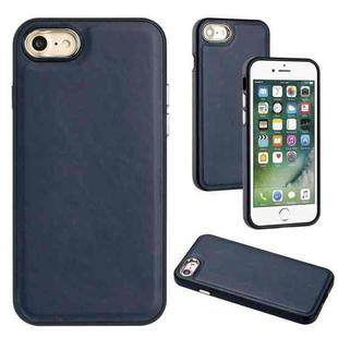 For iPhone SE 2022 / 6 / 7 / 8 / SE 2020 Leather Texture Full Coverage Phone Case(Blue)