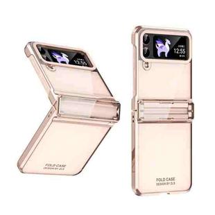 For Samsung Galaxy Z Flip4 5G Electroplating Phantom Series PC Folding Case with Hinge(Rose Gold)