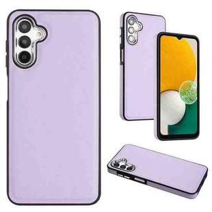 For Samsung Galaxy A04 4G Leather Texture Full Coverage Phone Case(Purple)